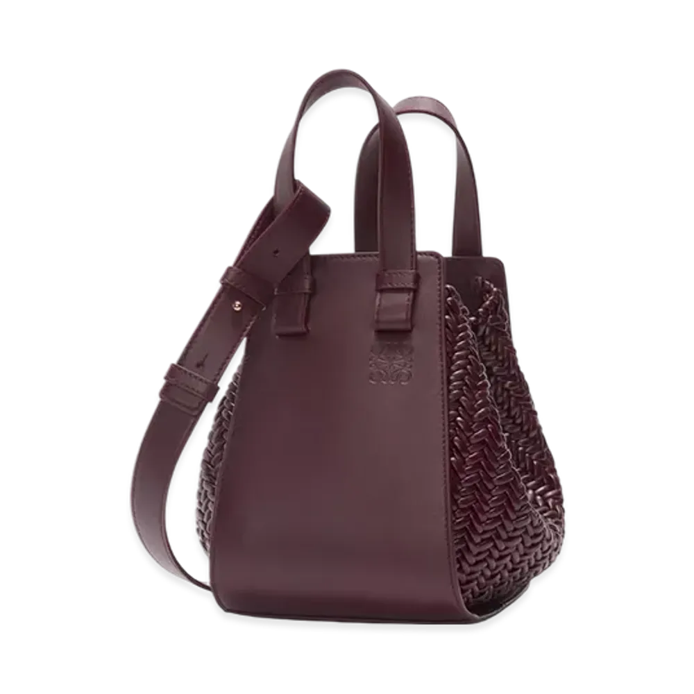 LOEWE Hammock Bag Compact "Dark Burgundy"