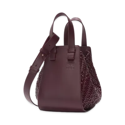 LOEWE Hammock Bag Compact "Dark Burgundy"