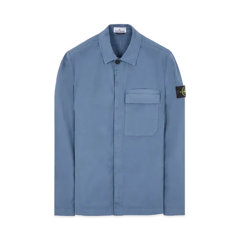 Stone Island 10710 SUPIMA Cotton Twill Stretch-TC "Blue Gray"