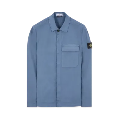 Stone Island 10710 SUPIMA Cotton Twill Stretch-TC "Blue Gray"