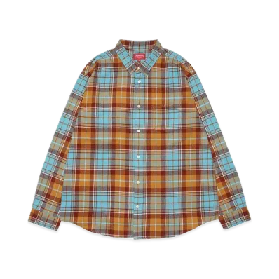 Supreme Plaid Flannel Shirt "Rust" (22FW)