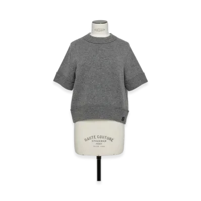 sacai S Wool Knit Pullover "Gray"