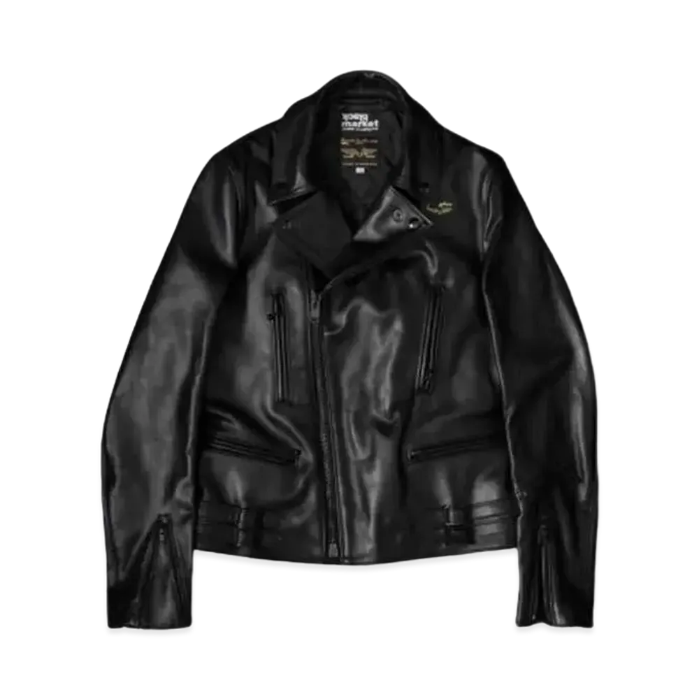 COMME des GARCONS  BLACKMARKET LEWIS LEATHERS RIDERS JACKET "Black"