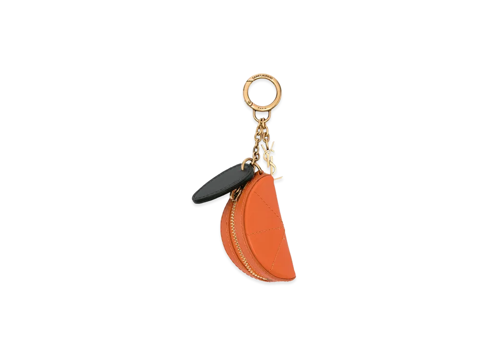 Saint Laurent Women's Keyring "Gold/Orange"