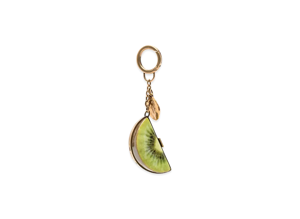 Saint Laurent Women's Keyring "Gold/Green"