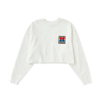 MOUSSY x HONDA HRC Cropped Pull Over "White"