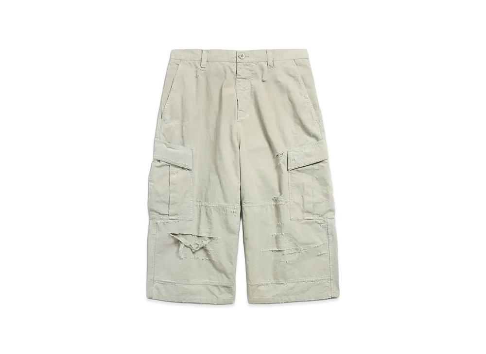 BALENCIAGA Cropped Cargo Pants "Military Beige"