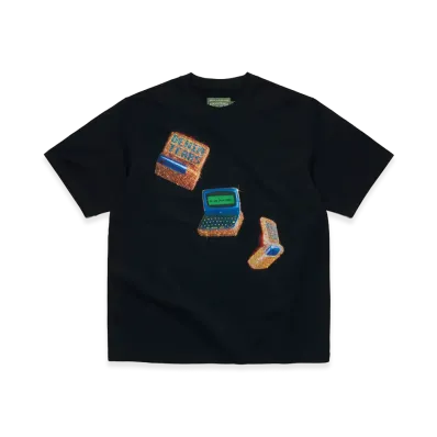 DENIM TEARS Two-Way Pager Tee "Black"