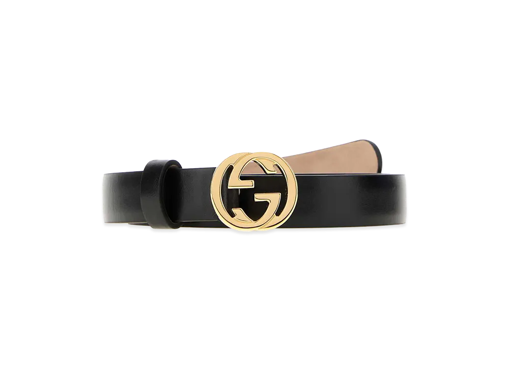GUCCI Women's Leather Belt "Black"