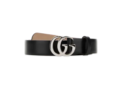 GUCCI Leather Marmont Belt "Black"