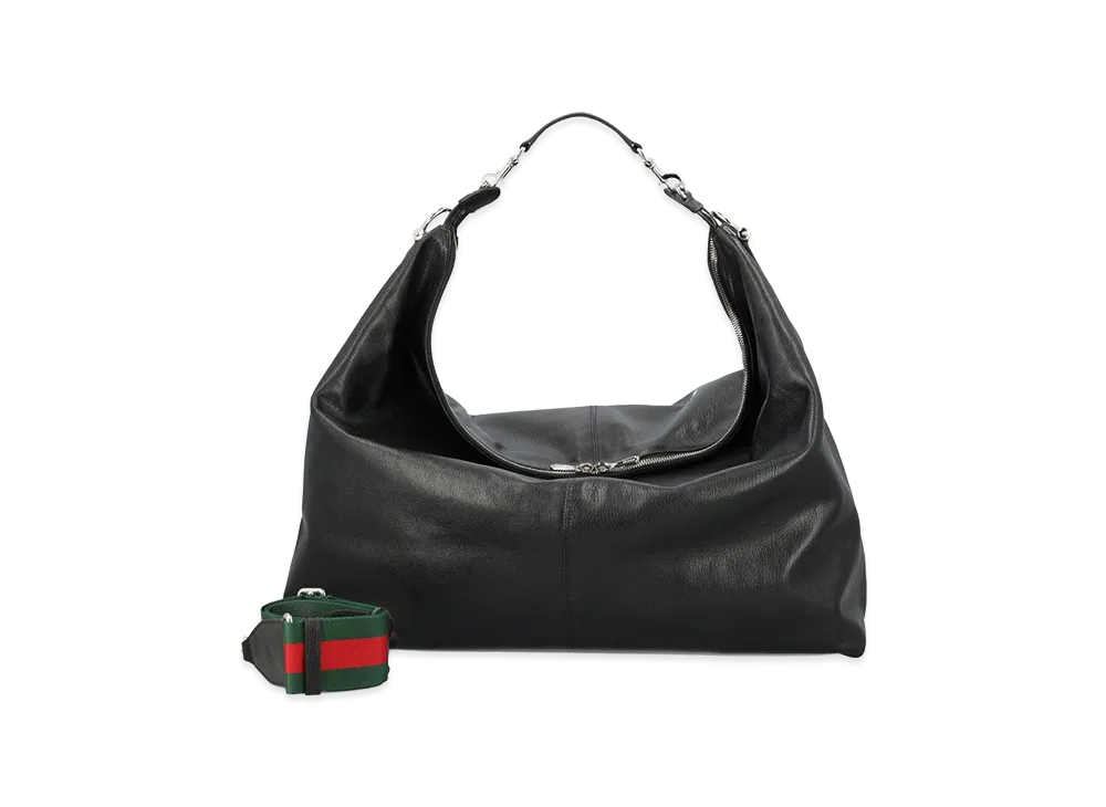 GUCCI Leather Shopping Bag "Black"