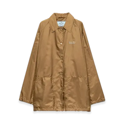 PRADA Lightweight Re-Nylon Blouson Jacket "Brown"