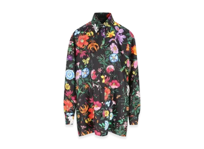 GUCCI Women's Printed Twill Shirt "Black"