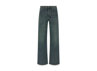 GUCCI GG Jacquard Jeans "Blue"