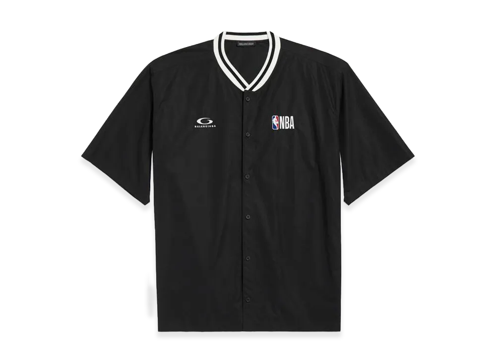 BALENCIAGA x NBA Collaboration Short Sleeve Shirt "Black"