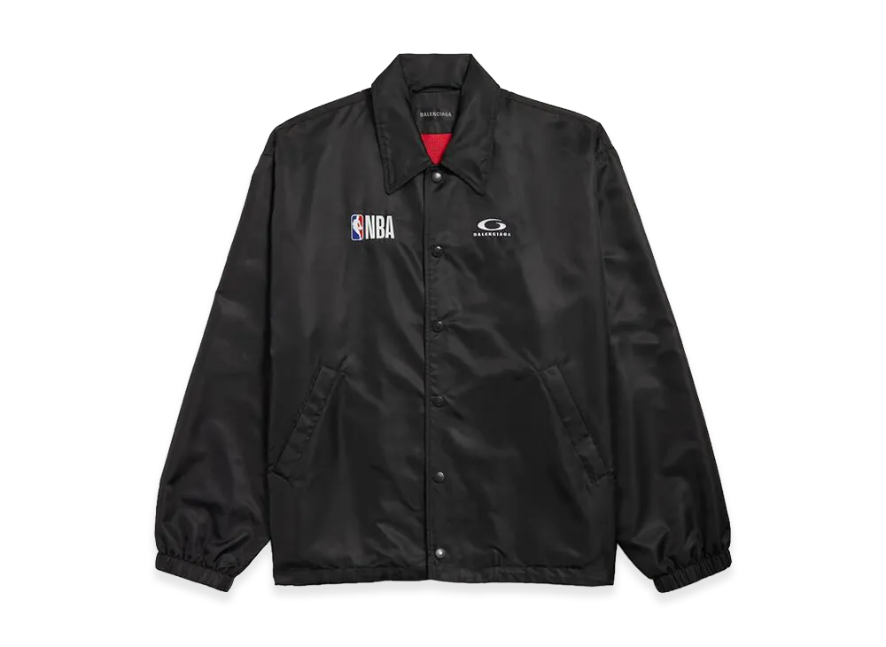 BALENCIAGA x NBA Collaboration Coach Jacket "Black"