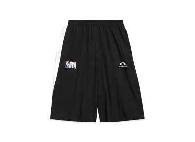 BALENCIAGA x NBA Collaboration Tracksuit Shorts "Black/White"