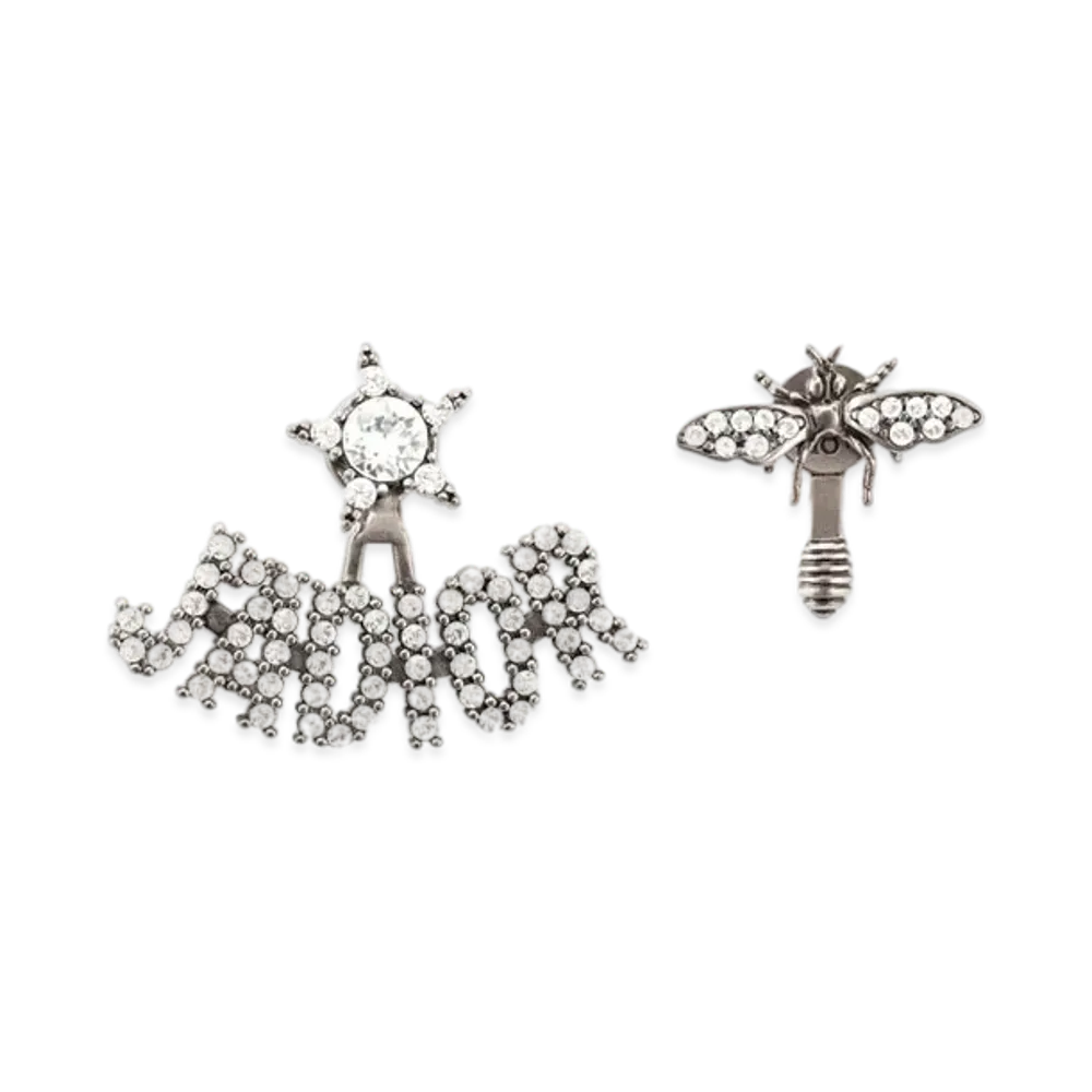 Dior J'ADIOR Earrings "Metal/White Crystals"