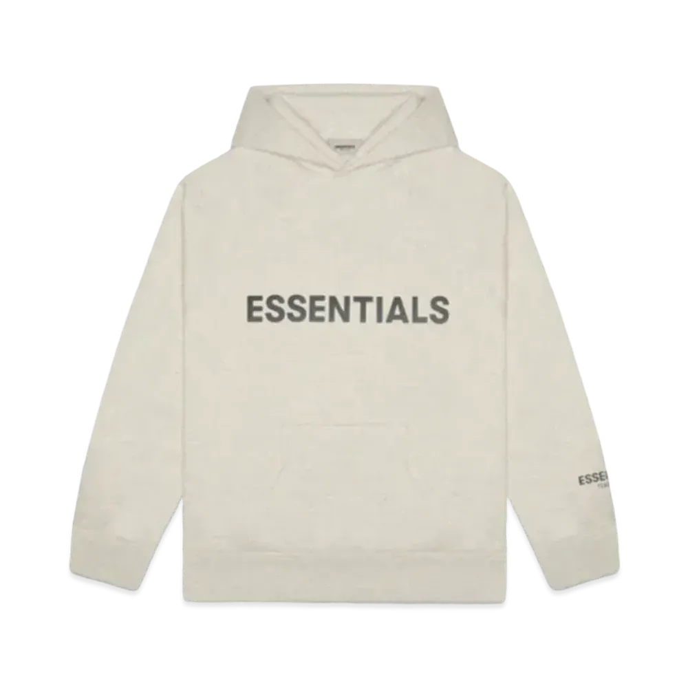 FEAR OF GOD 3D Silicon Applique Pullover Hoodie "Oatmeal Heather"