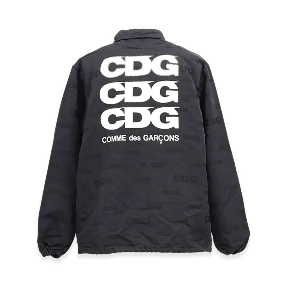 Comme des Garcons CDG Jacquard Coach Jacket "Black"