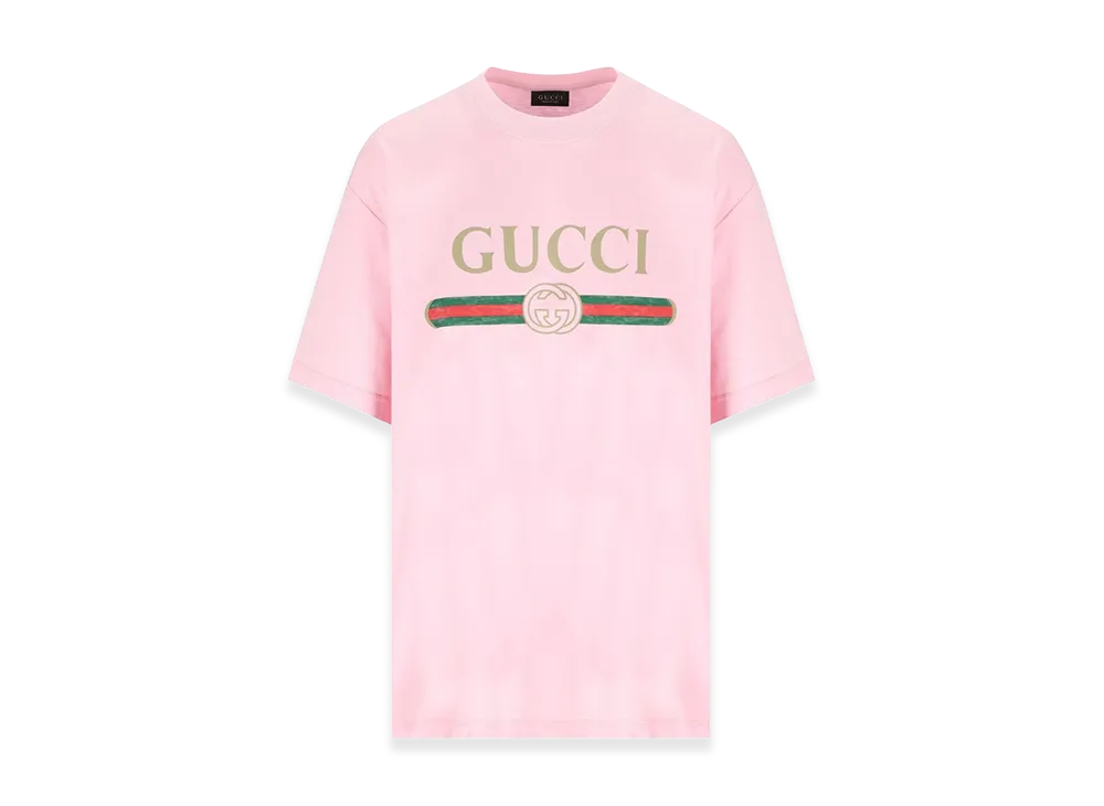 GUCCI Women's Cotton Blend T-Shirt "Bordeaux"