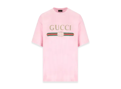 GUCCI Women's Cotton Blend T-Shirt "Bordeaux"