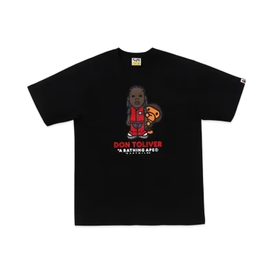 A BATHING APE x Don Toliver Milo Tee "Black"