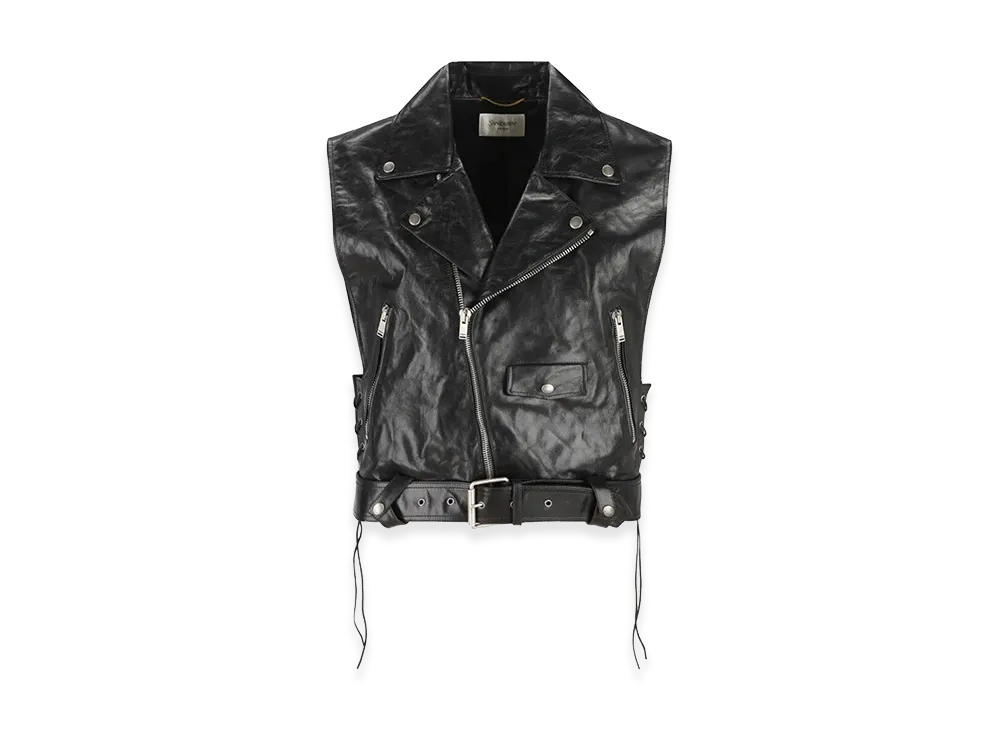 Saint Laurent Women's Vest Jackets "Black"