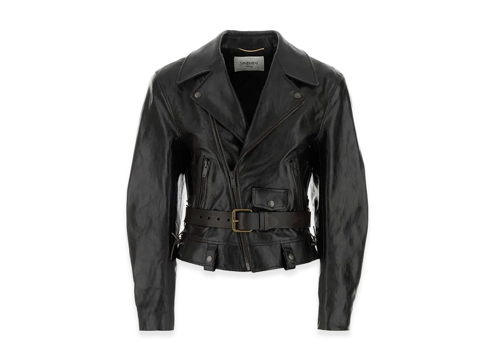Saint Laurent Women's Leather Jacket "Black"