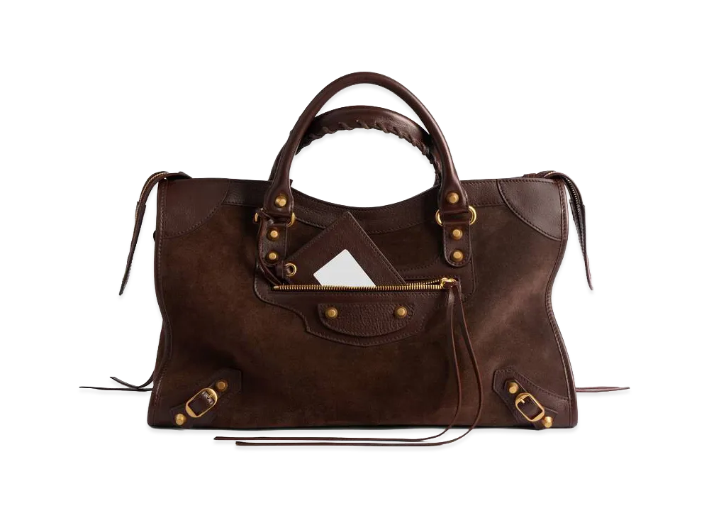 BALENCIAGA Women's Le City Bag Medium "Mocha"