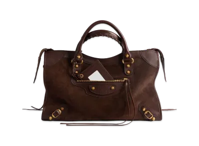 BALENCIAGA Women's Le City Bag Medium "Mocha"