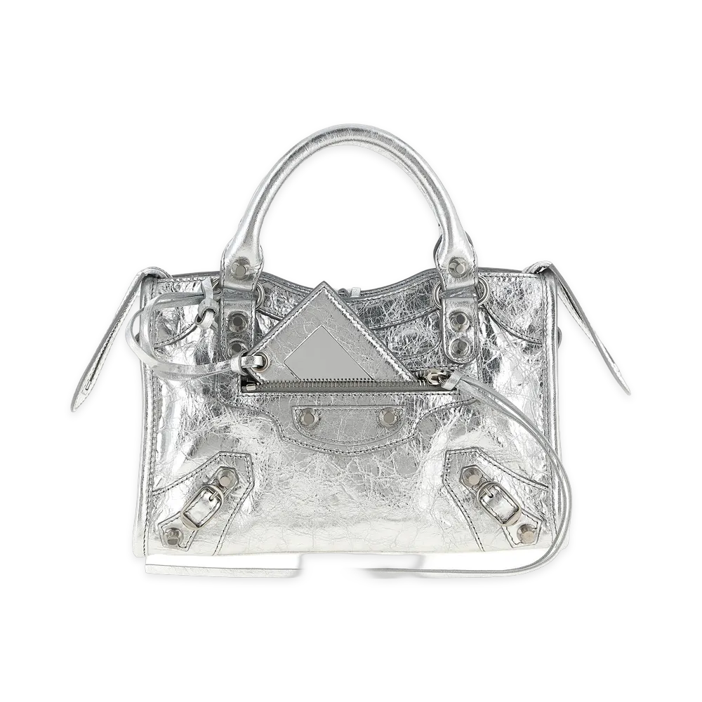 BALENCIAGA Women's le City Mini Handbag "Silver"