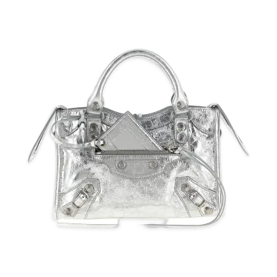 BALENCIAGA Women's le City Mini Handbag "Silver"