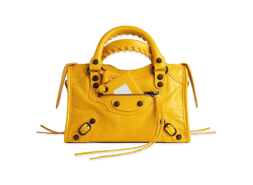 BALENCIAGA Women's Le City Bag Mini "Marge Yellow"