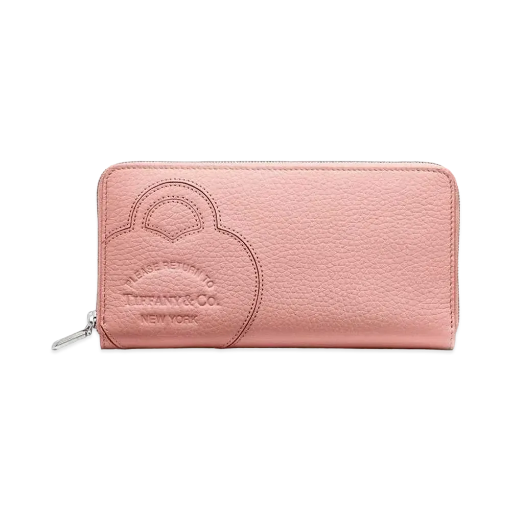 Tiffany & Co. Return To Tiffany Japan Exclusive Large Zip Wallet "Blush Pink"