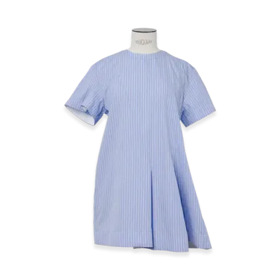 sacai Poplin Dress "Light Blue Stripe"