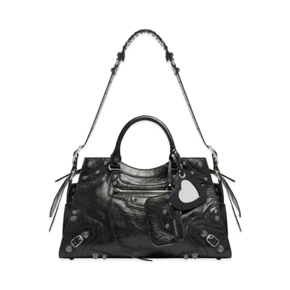 BALENCIAGA Neo Cagole City Handbag "Black"