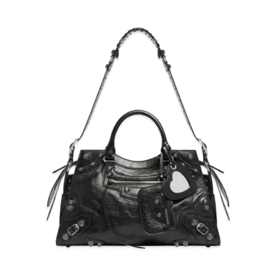 BALENCIAGA Neo Cagole City Handbag "Black"