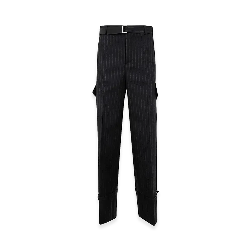 sacai Women's Stripe Pants "Black/Chalk"