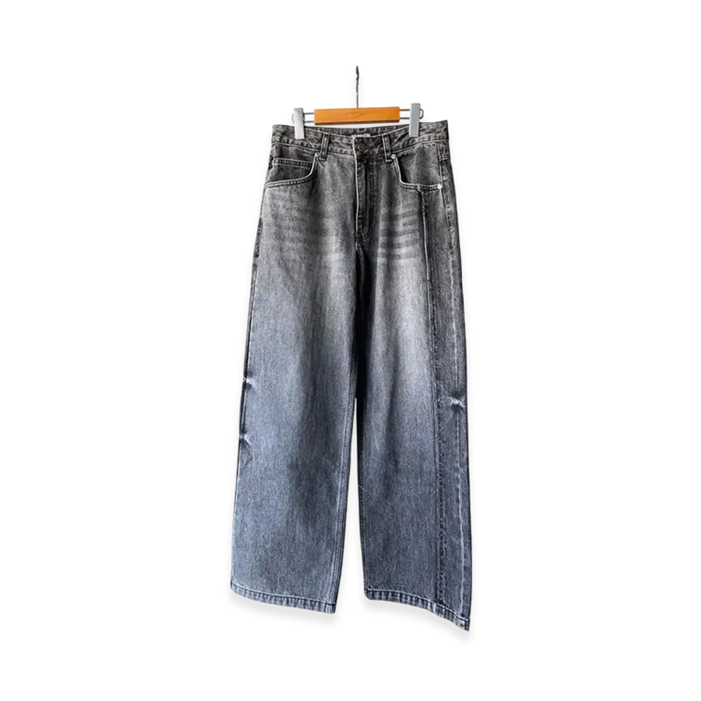 Matin Kim Side Cut Out Denim Pants "Grey"