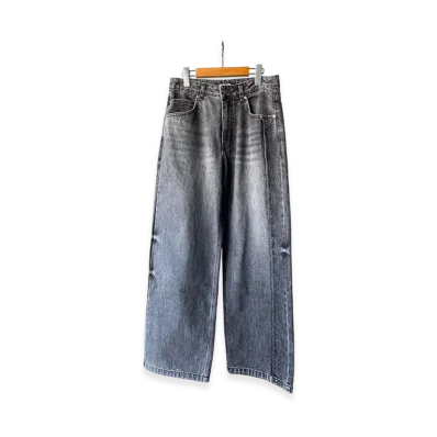 Matin Kim Side Cut Out Denim Pants "Grey"