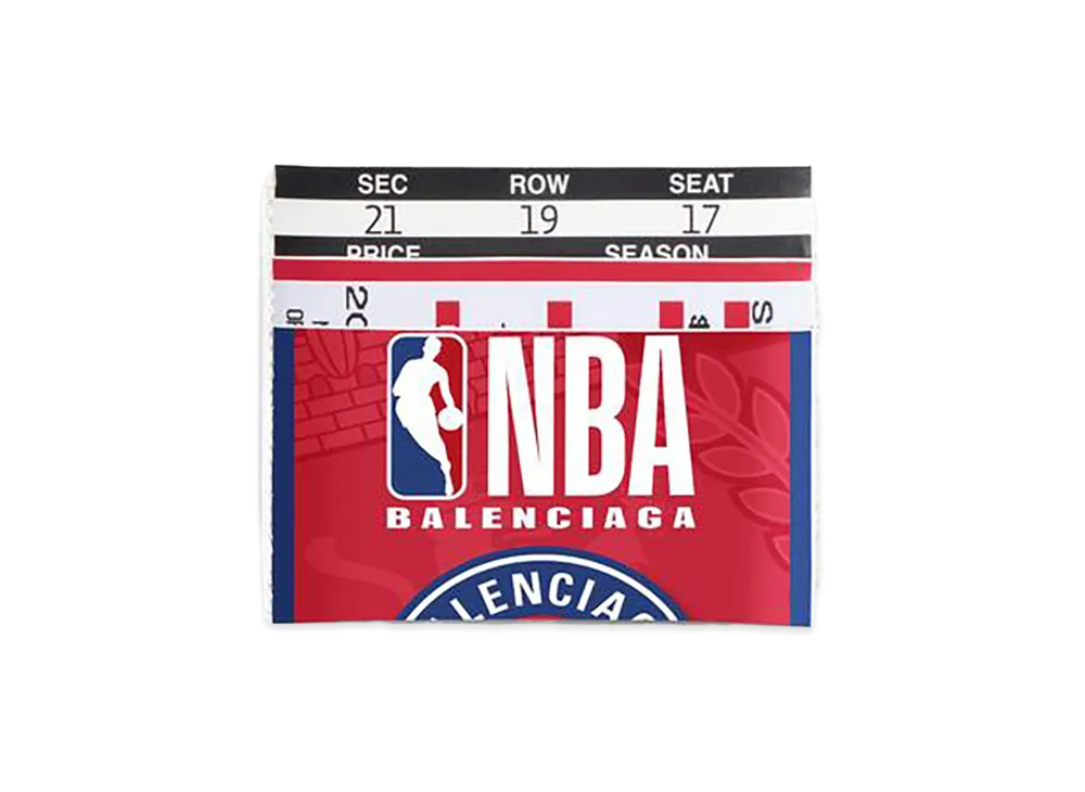 BALENCIAGA x NBA Collaboration Passport Card Holder "Red"