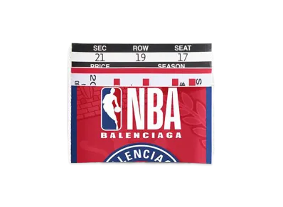 BALENCIAGA x NBA Collaboration Passport Card Holder "Red"
