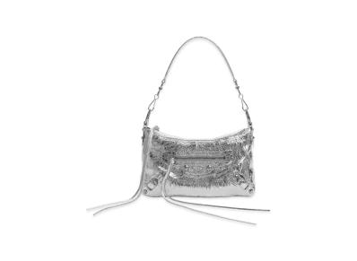 BALENCIAGA Women's Le City Moto Mini "Silver"