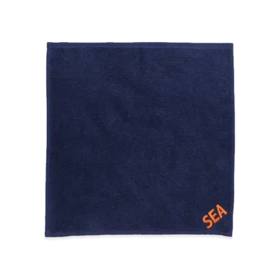 WIND AND SEA Sea Hand Towel "Navy"