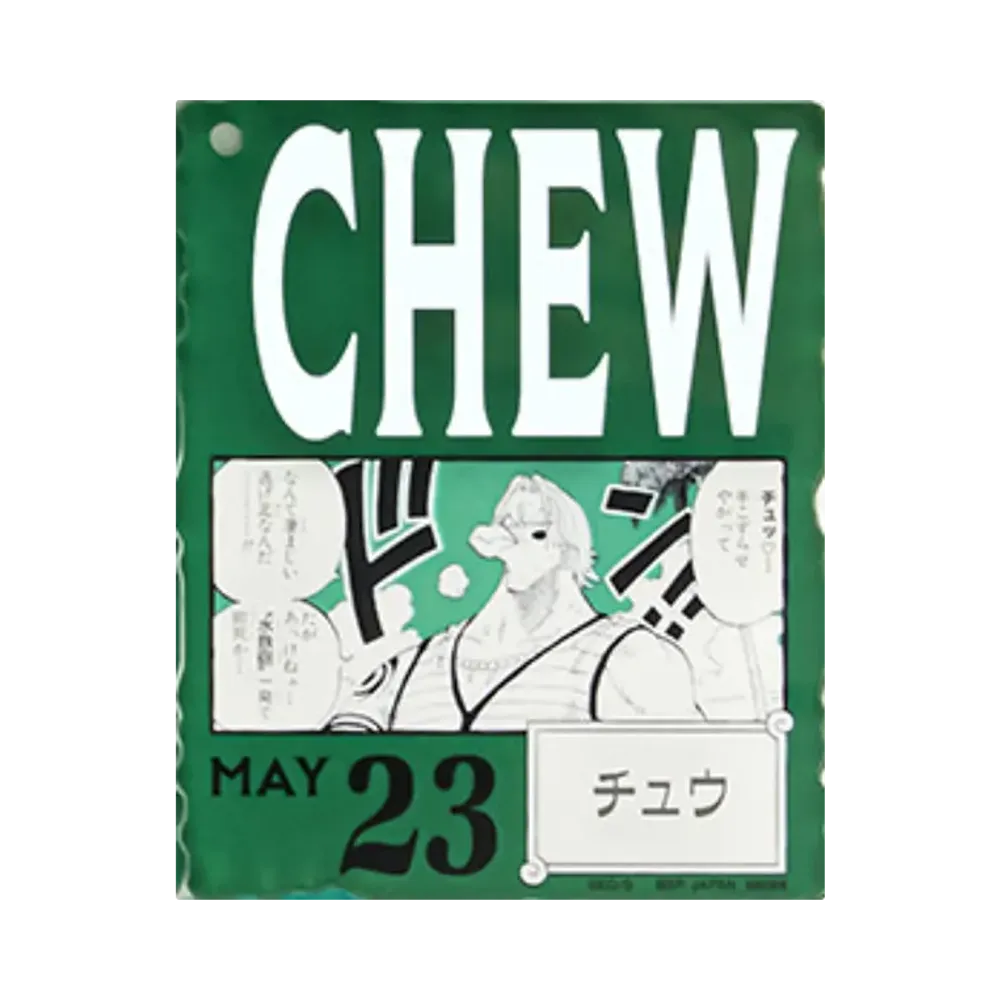 BANDAI "Ichiban Kuji" -ONE PIECE BASE SHOP Lottery 366DAYS OF BIRTHDAYS- Birth Month January-March Me Colors Acrylic Block Charm Prize 5/23 Chew
