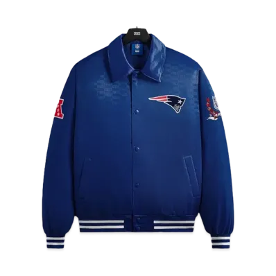Kith x the NFL: Patriots Satin Bomber Jacket "Action"