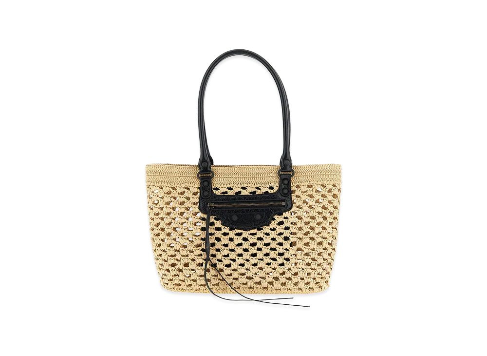 BALENCIAGA Women's "Le City Basket" Medium Shoulder Bag "Beige"