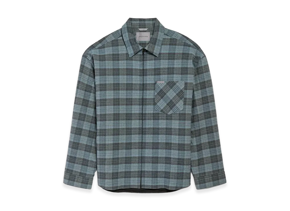 BALENCIAGA Padded Overshirt "Blue"