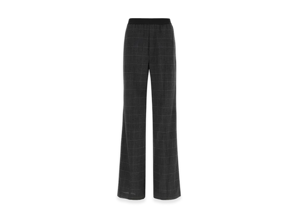 BALENCIAGA Embroidered Wool Pant "Checked"